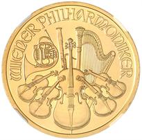 AUSTRIA GOLD 100 EURO VIENNA PHILHARMONIC - 1 OUNCE (2002-DATE)