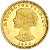 CHILE GOLD 20 PESO (1926-1980)