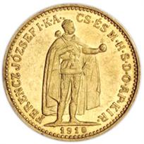  HUNGARY GOLD 10 KORONA (1892-1914)