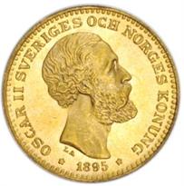 SWEDEN GOLD 10 KRONOR (1873-1901)