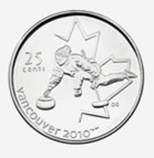 25 cents 2007 - Curling Elizabeth II