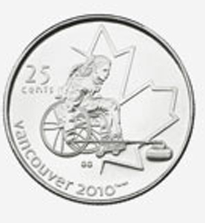 25 cents 2007 - Wheelchair Curling Elizabeth II