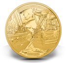 5 oz Pure Gold Coin - HMS Shannon & USS Chesapeake - Mintage: 200 (2013)