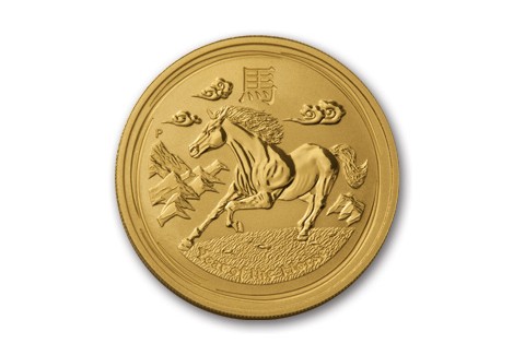 2014 Australia 1-oz Gold Year of the Horse BU