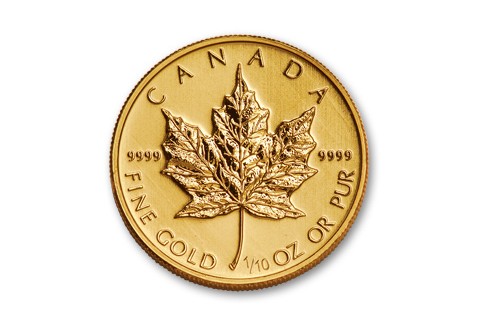 2013 Canada 5 Dollar Tenth Oz Gold Maple Leaf BU