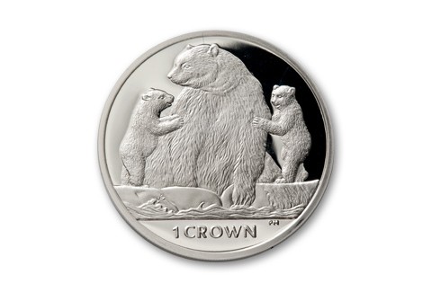 2013 Isle of Man 1-oz Silver Kermode Bear Proof