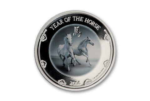 2014 Niue 1-oz Silver Year of the Horse Proof