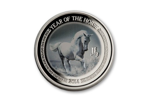 2014 Niue 1/2-oz Silver Year of the Horse Proof