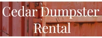 Cedar Dumpster Rental