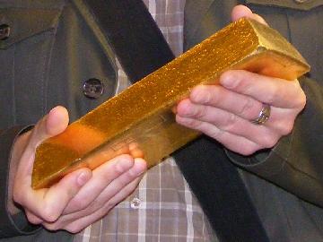 Gold dore bars