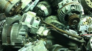 AlternatorsÂ are found in cars, trucks and other vehicles. It contains wound copper wire inside it.